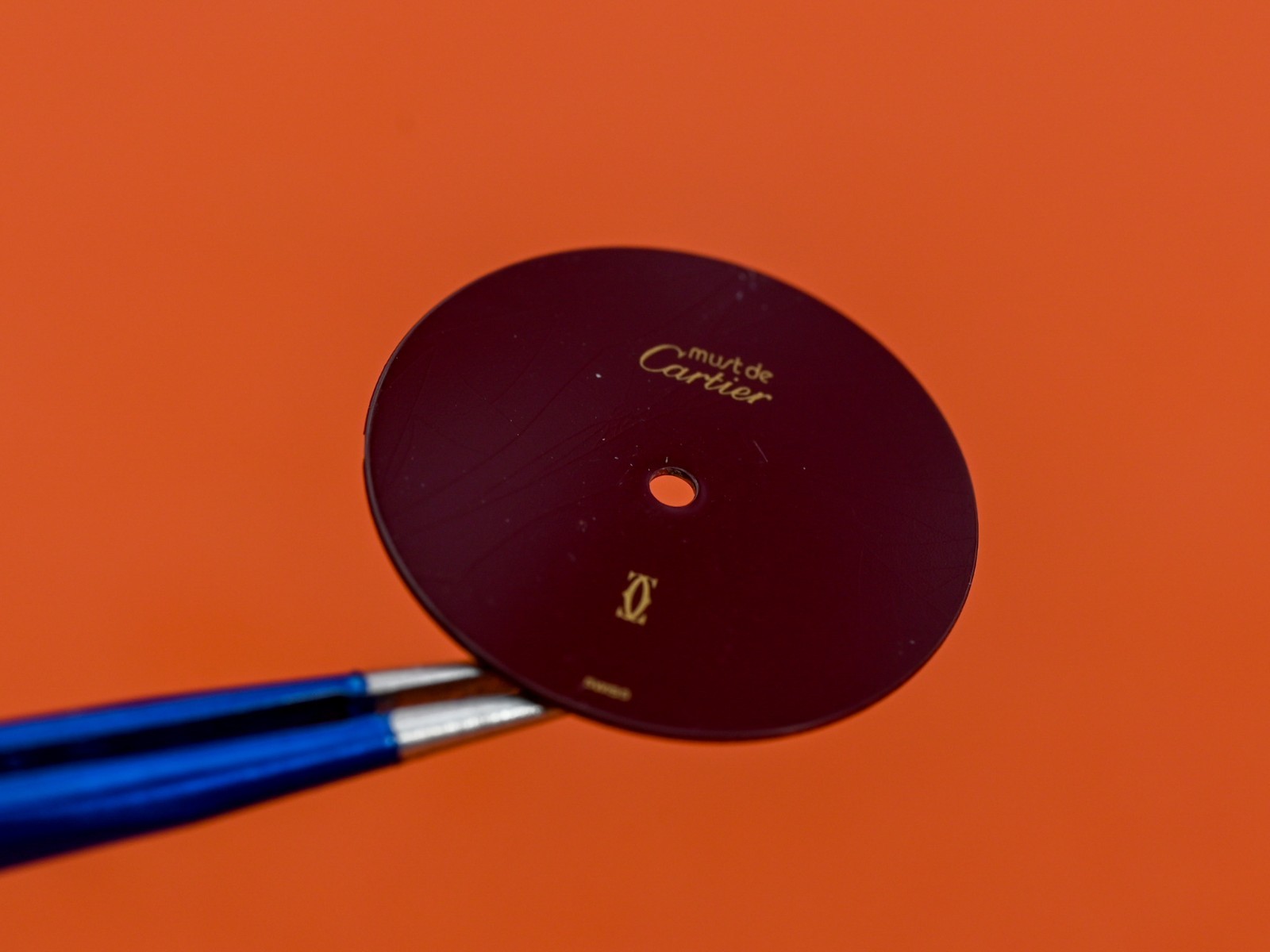 Authentic Cartier 20mm Must de Cartier Burgundy Dial