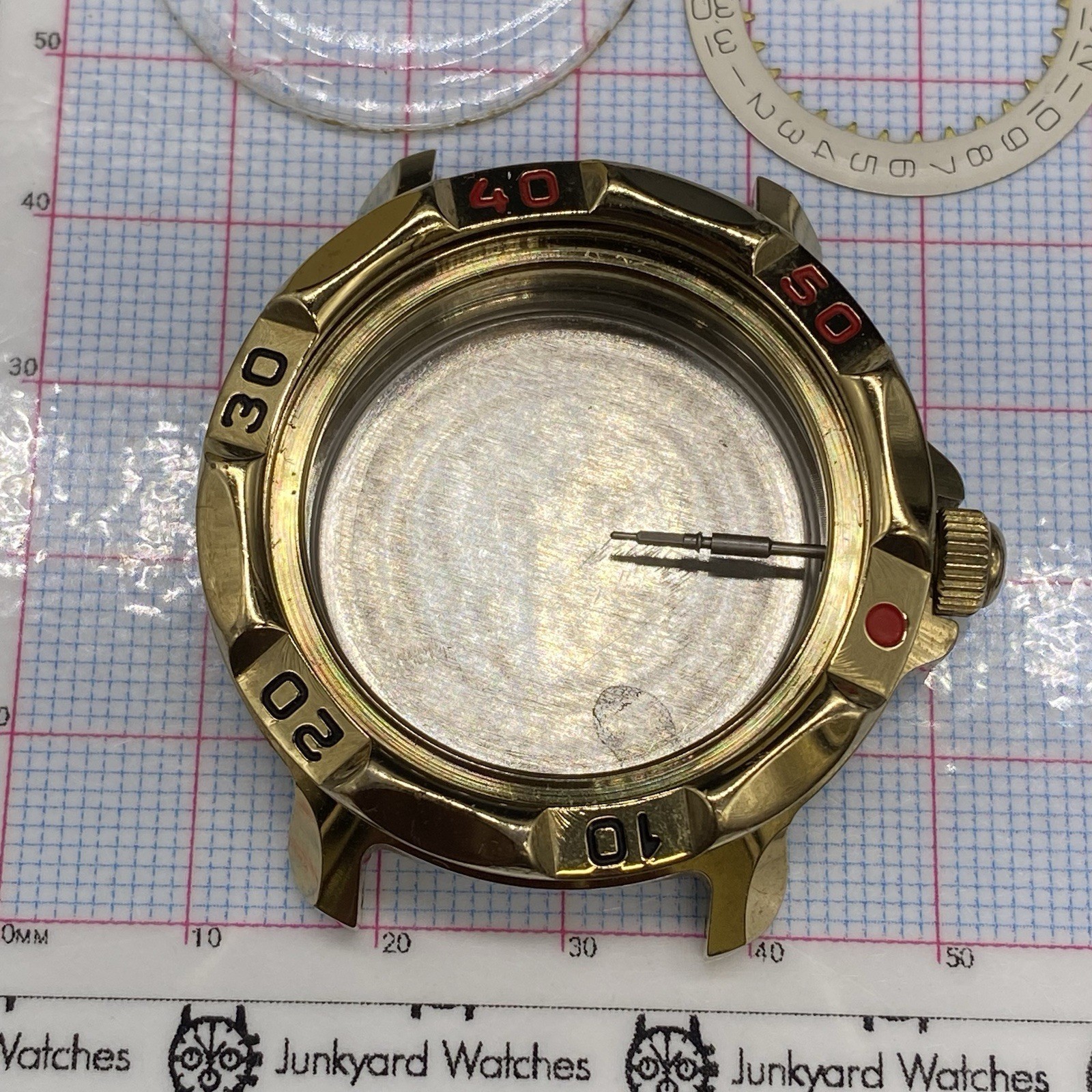 Vintage Vostok Komandirskie Submarine USSR Watch Repair Parts Spares Incomplete