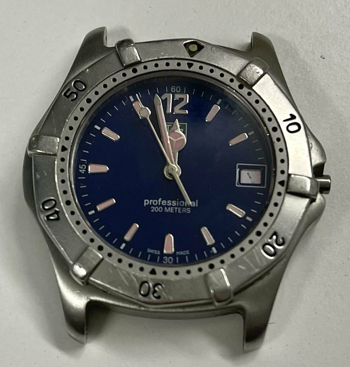 TAG HEUER PROFESSIONAL WK1113 BLUE DIAL STAINLESS STEEL WATCH HEAD