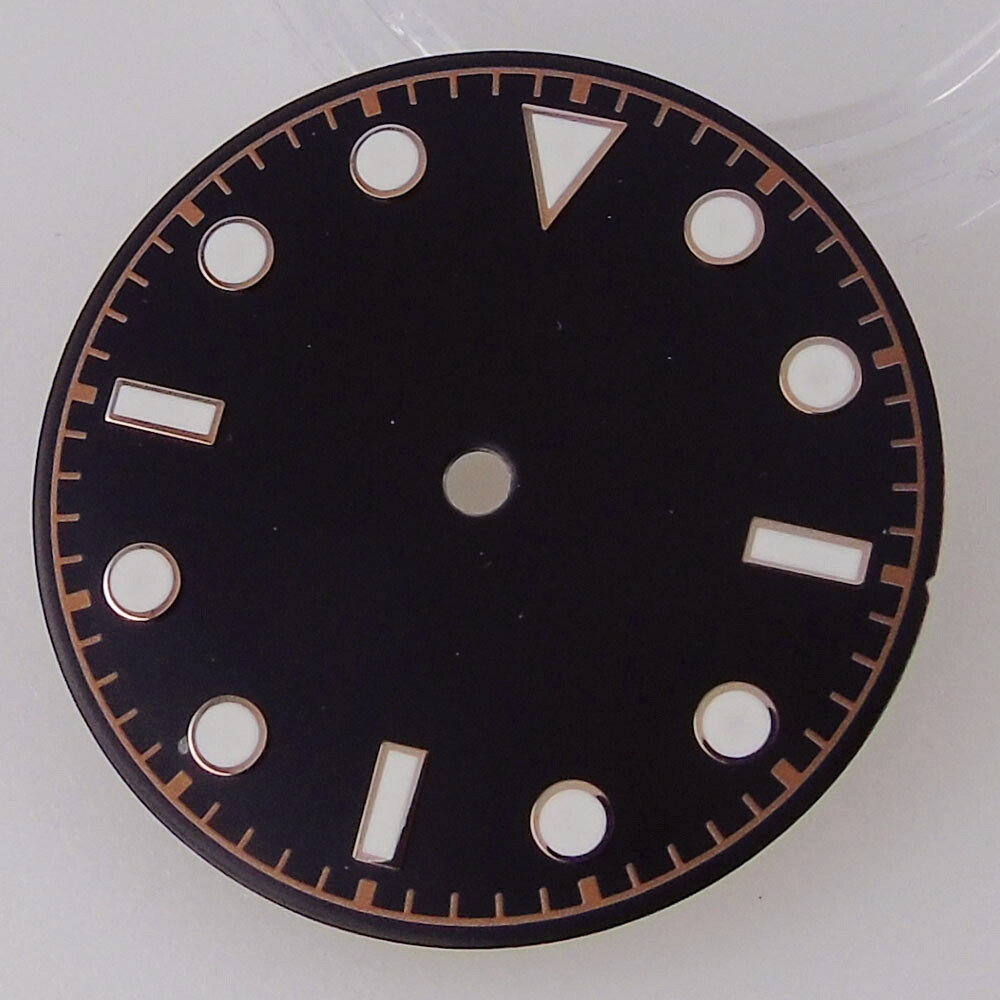 29mm Black White Green Blue Dial Fit Vintage Style NH35A NH36 2824 8215 movement
