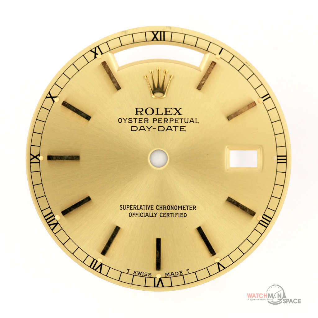Original Men’s Rolex DayDate 36mm 18238 18038 Champagne Stick Dial 18KY #J15