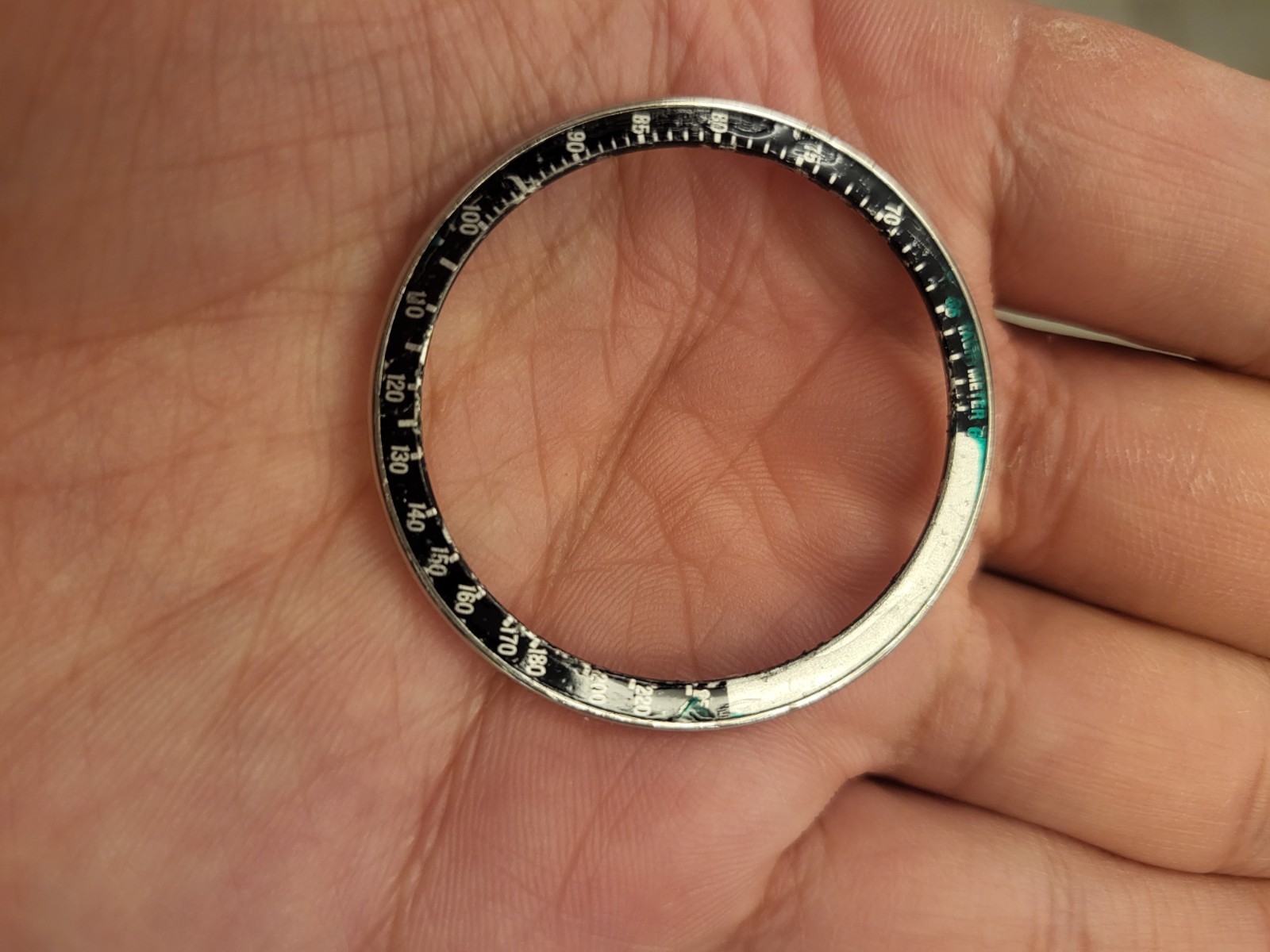 Seiko original bezel 6139-6040 silver ghost