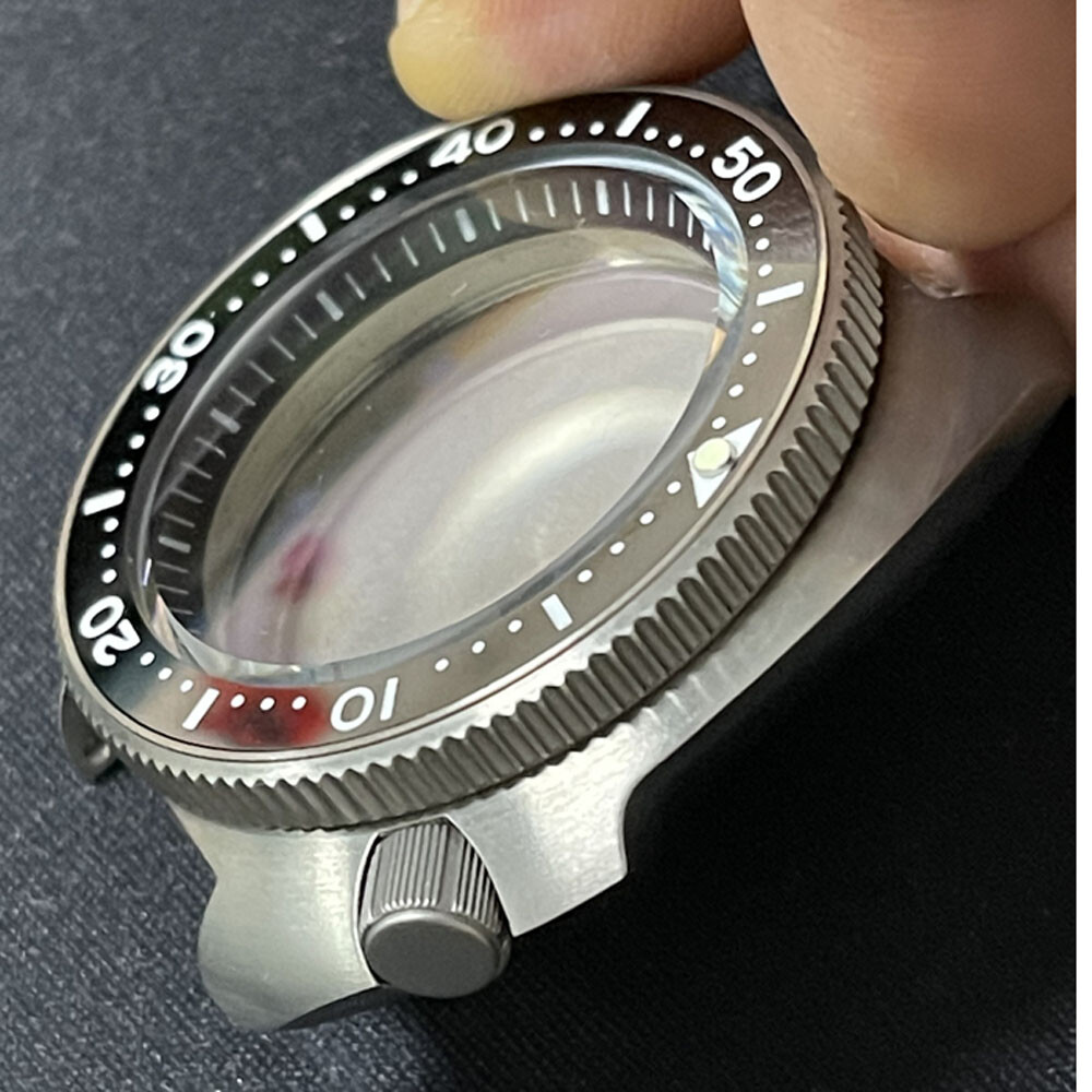 20ATM Titanium Watch Case Fit NH35 NH36 Diver Watch Sapphire Crystal AR Coating