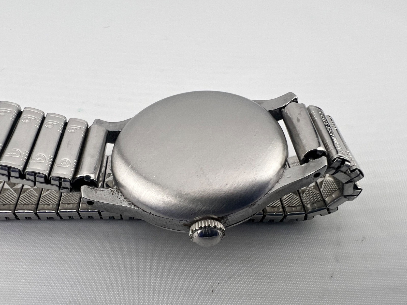 1942 LONGINES WW2 Era Watch, 12L Manual Movement, 2 Tone Dial, SS Case, Runs!