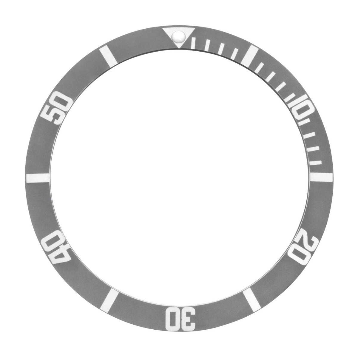 BEZEL INSERT FADED FAT NUMBERS FOR ROLEX SUBMARINER 1665 5508 5513 1680 GRAY