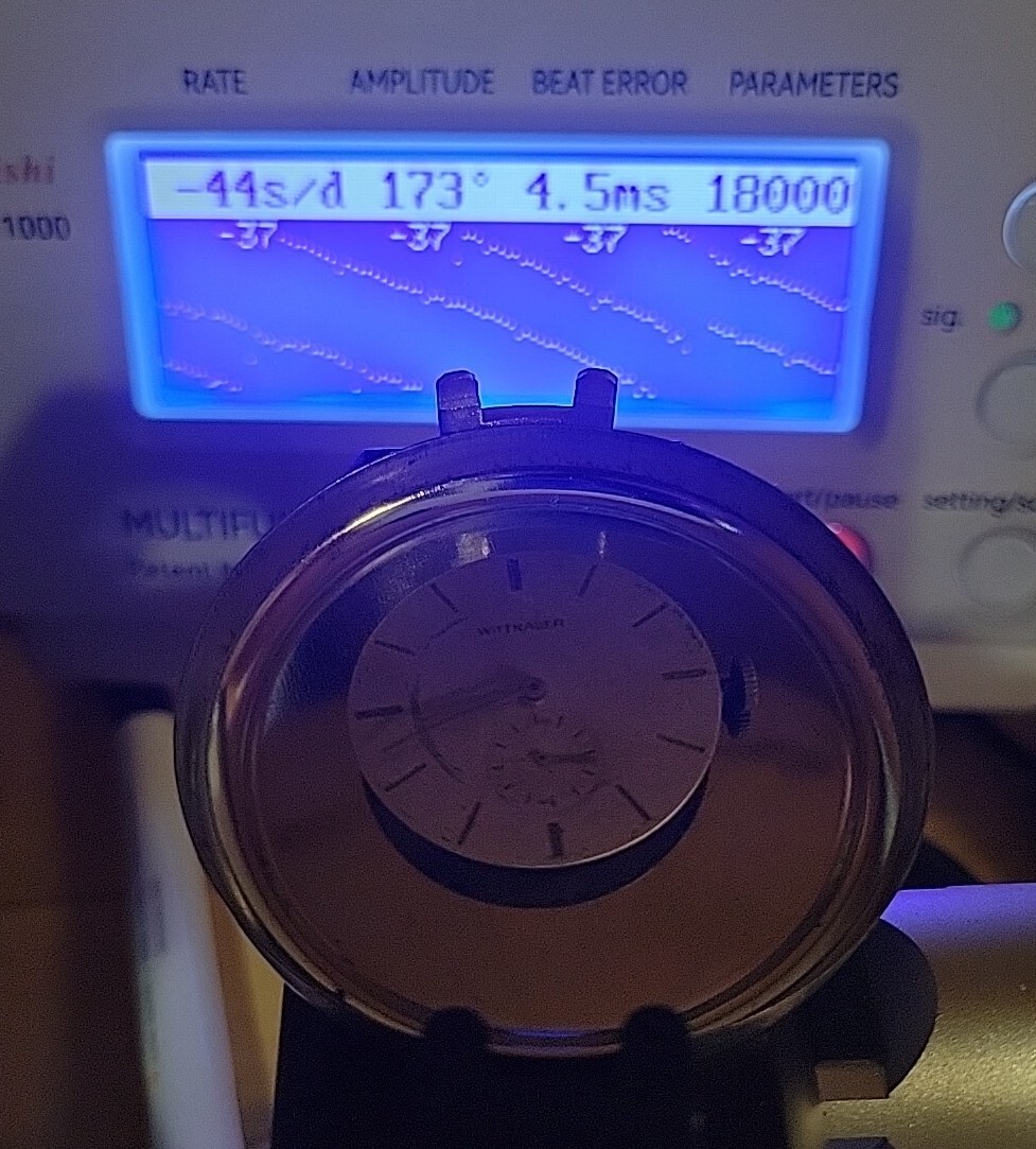 Vintage Wittnauer 76/3 Revue Mens Watch Movement Running