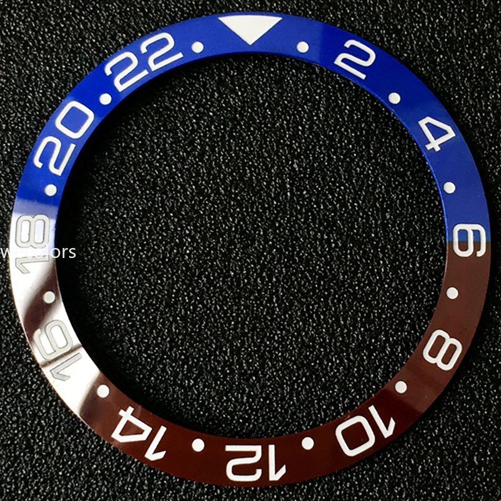 Sloped Blue Ceramic Watch Bezel Insert for GMT Submariner Daytona SRPD SKX007