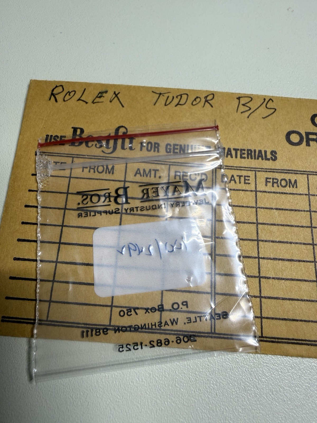 Rolex Crystals and Parts Lots for Watch Movement Repair