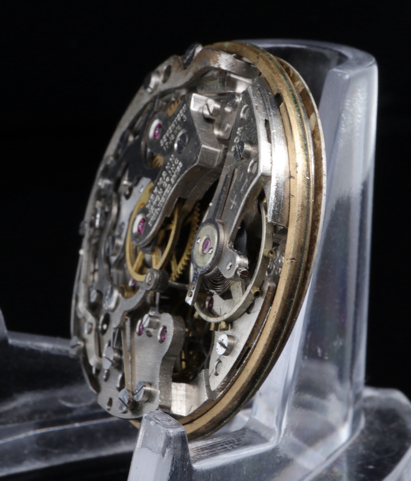 Vintage Wakmann Chronograph Movement & Dial Cal Valjoux 92