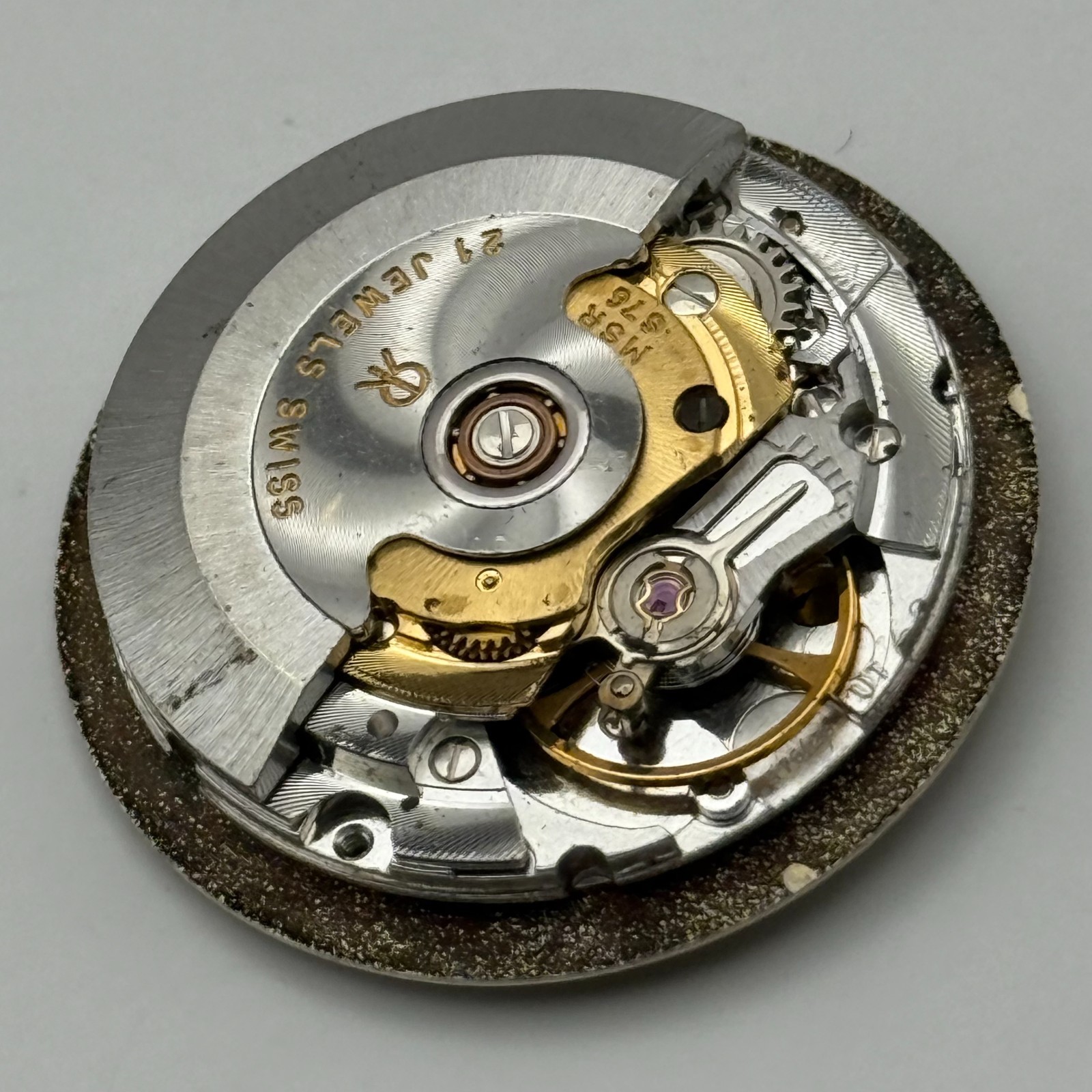 MSR S76-28 Watch Movement Garrard Date Automatic Vintage Parts Repair 25.8mm
