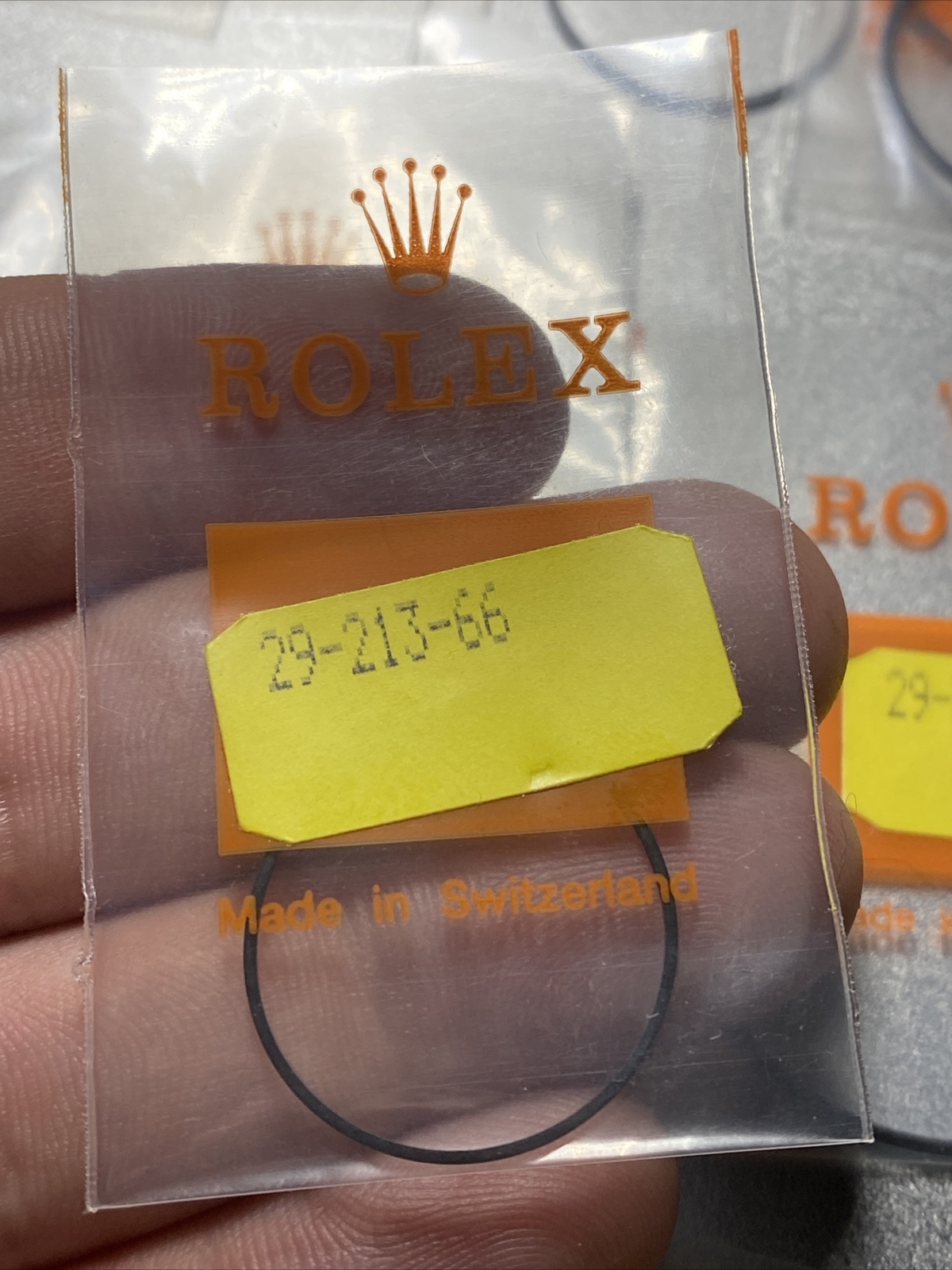 ONE Genuine Rolex Gasket 29-213-66 For Case Back O Ring NOS Open Package Part