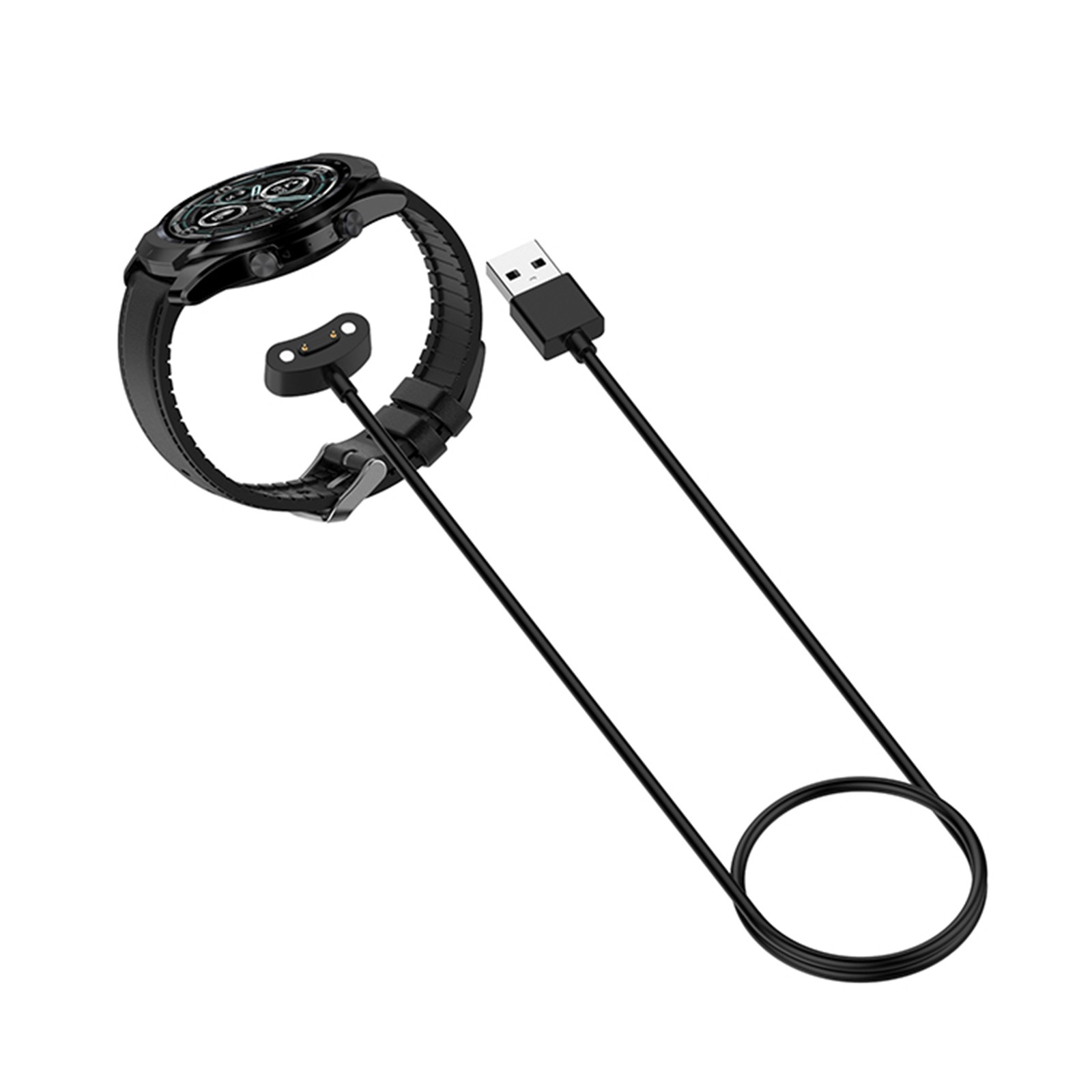 1m Magnetic Probe Type Watch Charging Cable For Ticwatch Pro5/ Pro X/ E3/ Pro3