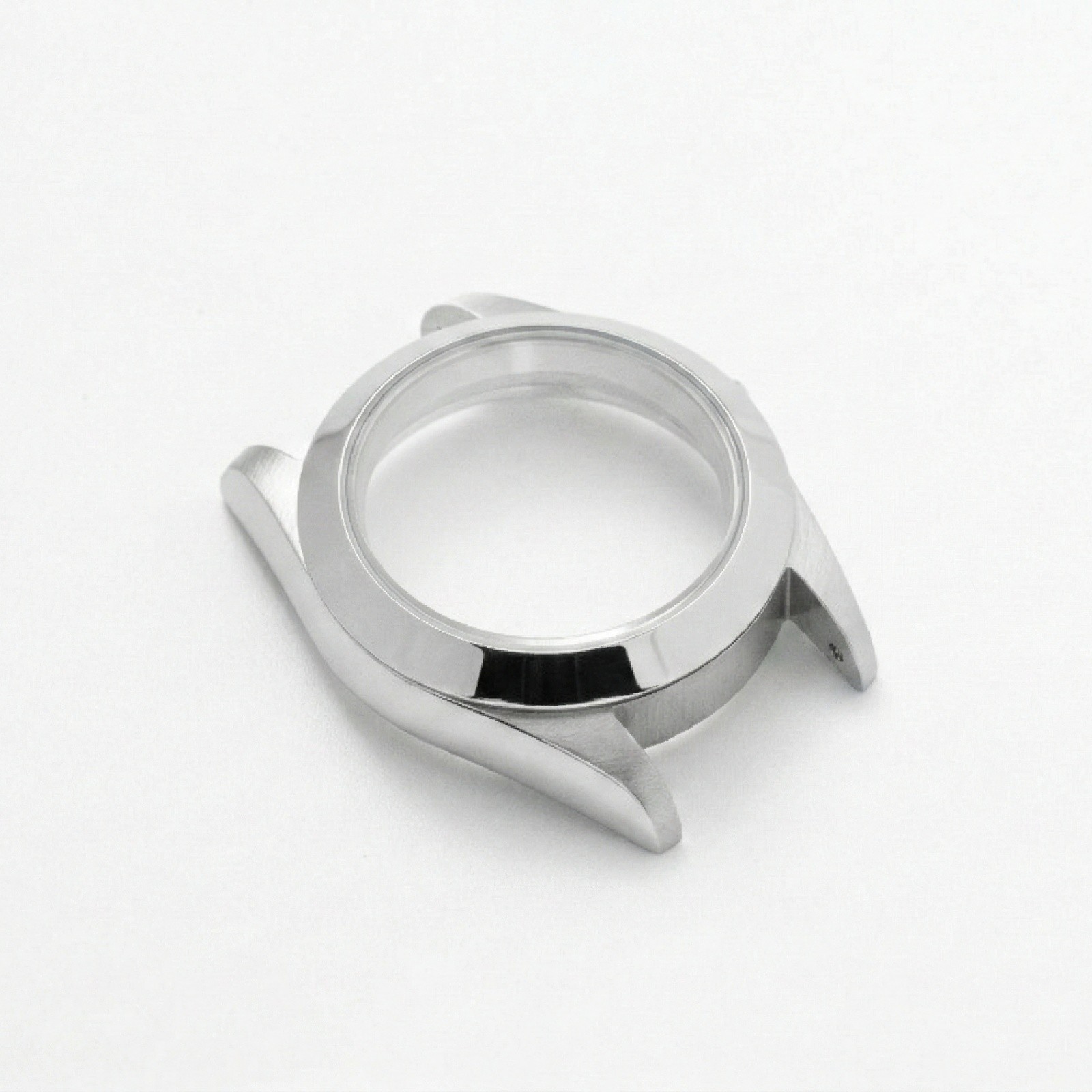 26.5mm glass Silver Watch Case back cover waterproof ring for 2035 Movement