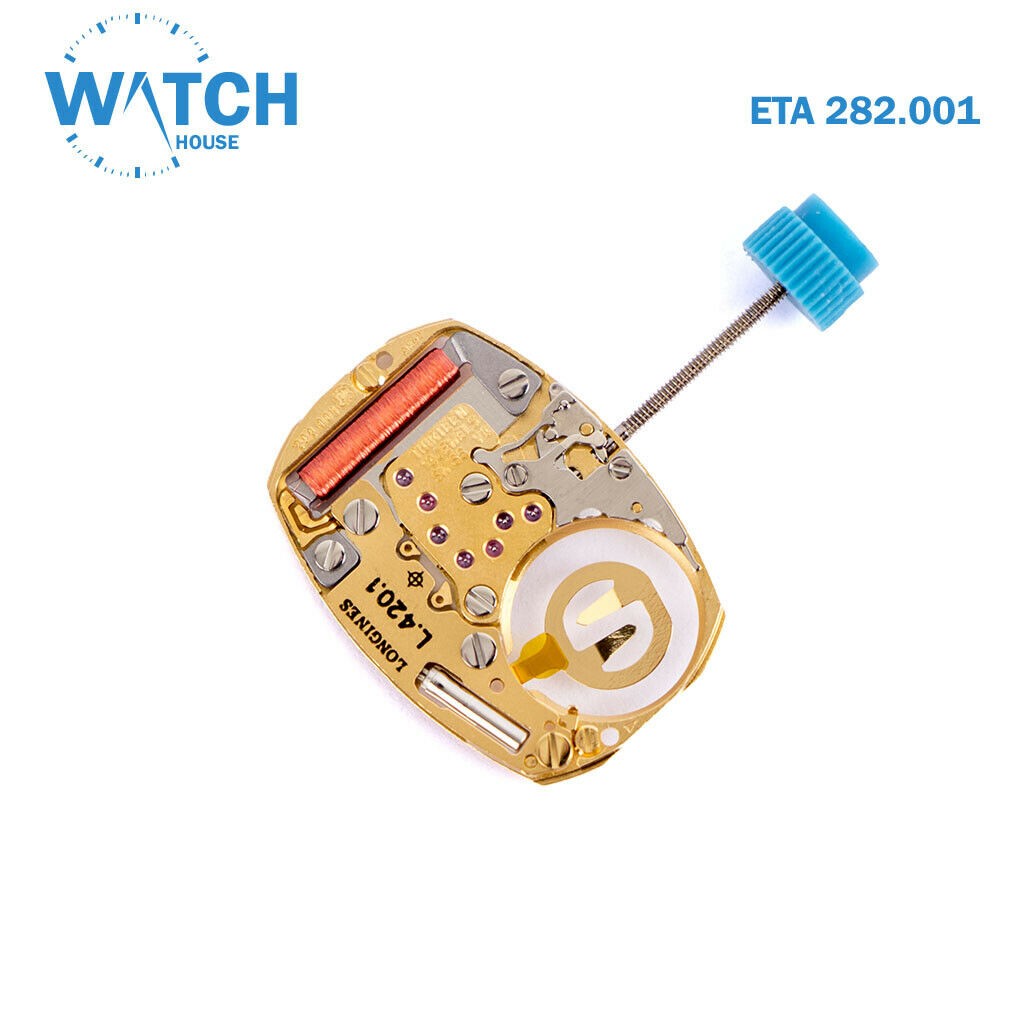 ETA 282.001 (Longines L.420.1 ) Swiss Quartz Movement, 2 Hands, 13 Jewels.