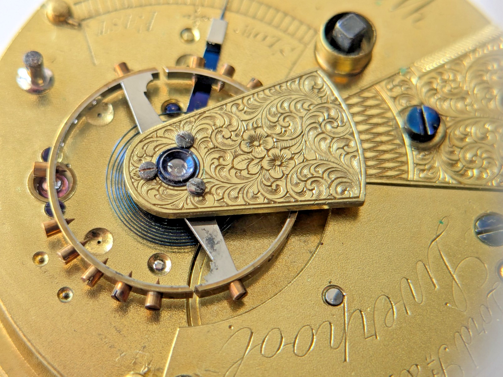 W.L. Lawson Liverpool Fusee Pocket Watch Movement 46.4mm Lord St Parts Repair 51