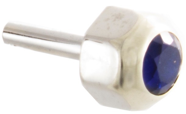 Genuine Cartier Santos Square and Octagon Sapphire Crown Original Parts 5MM