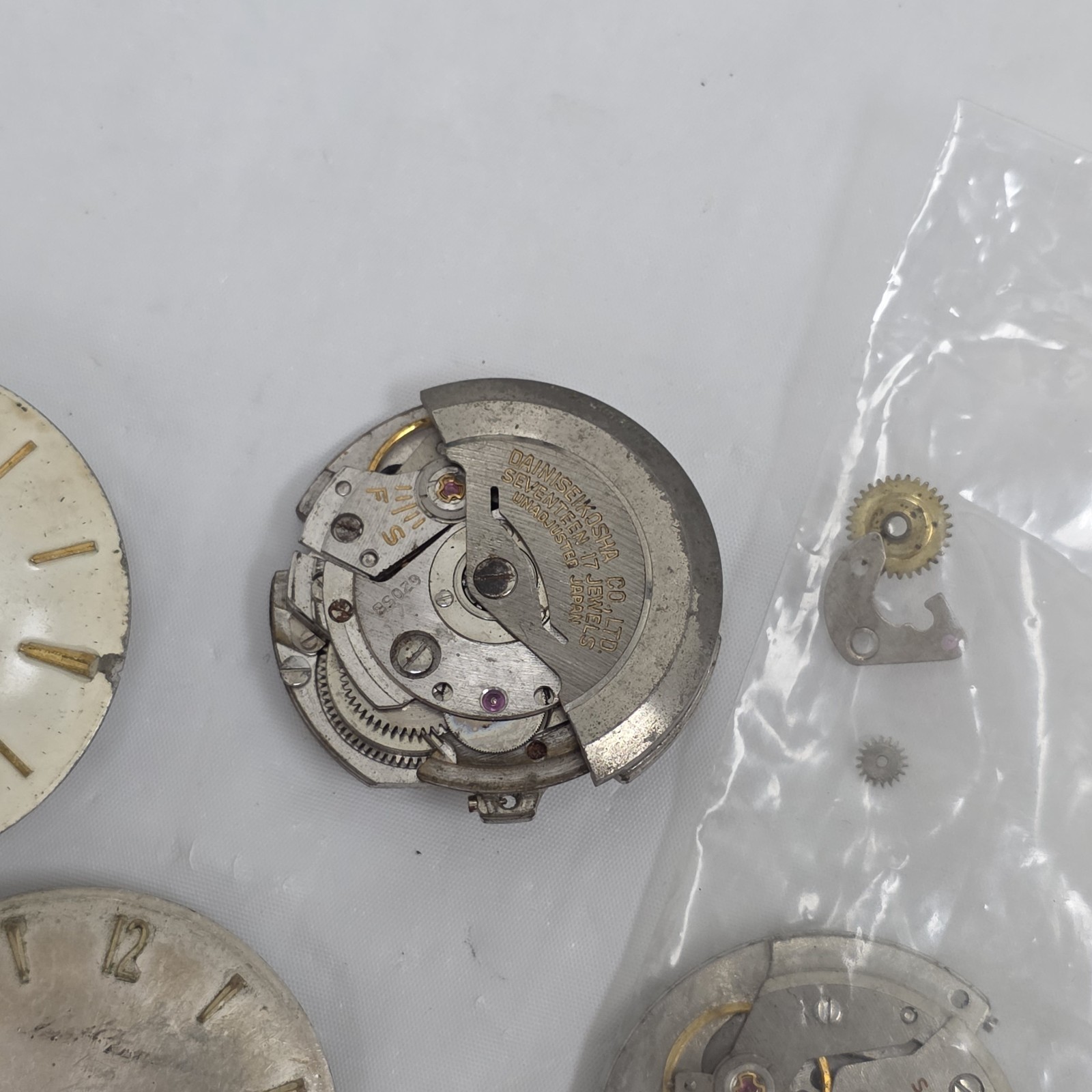4 Seiko Movement Seikosha & Gyro Marvel Automatic Vintage Japan Parts/Repair