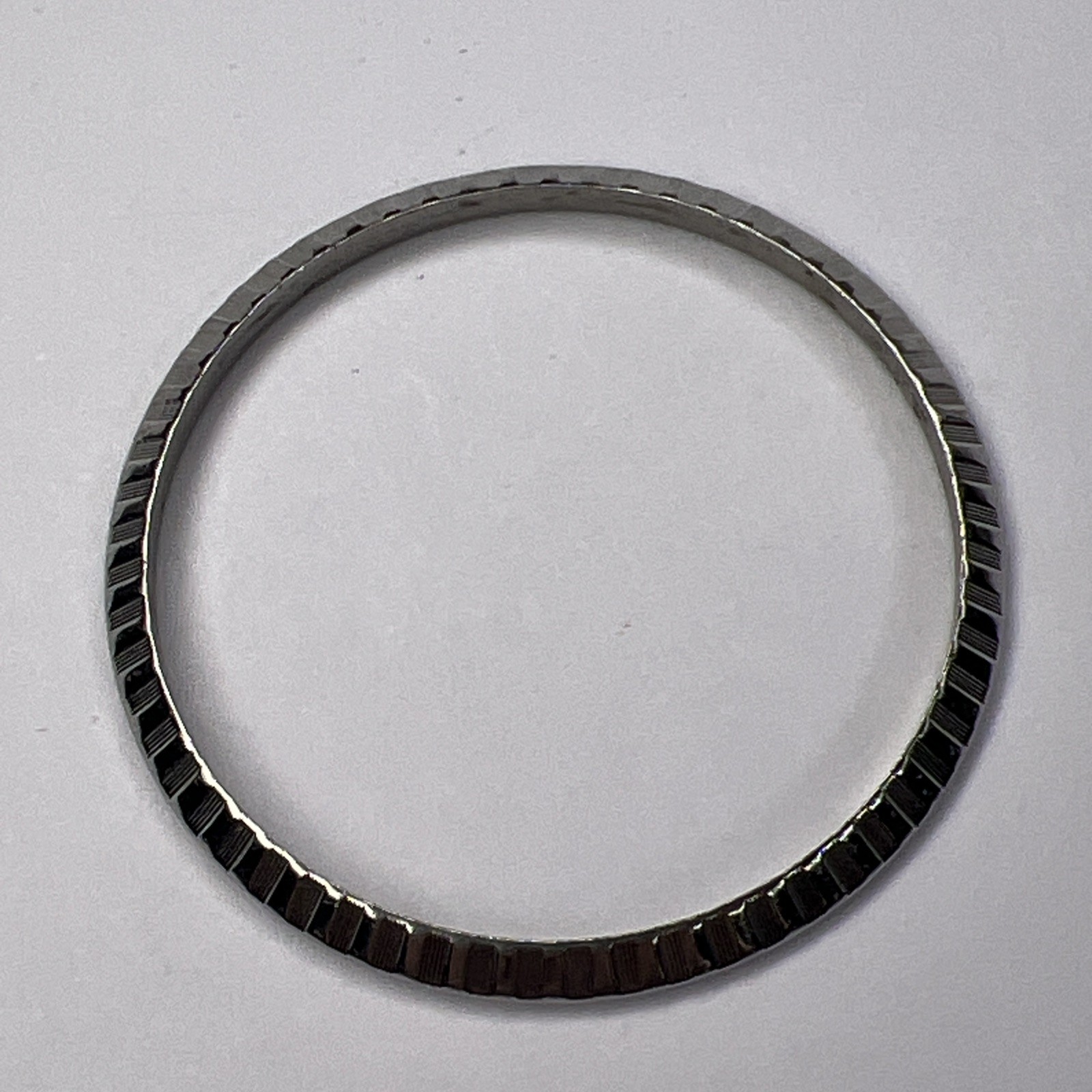 Rolex Stainless Steel Engine Turned Bezel Apx. 34.4mm Outer & Apx. 30.4mm Inner