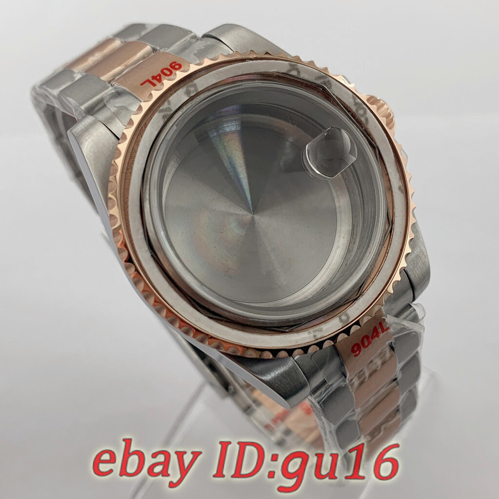 40mm Green Ceramic bezel Watch Case Fit NH34 NH35 NH36 Miyota 8215 ETA 2824/2836