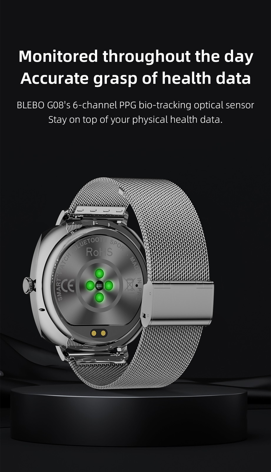 Smart Watch for Men Women Bluetooth Call Sport Fitness Tracker Heart Rate Gift