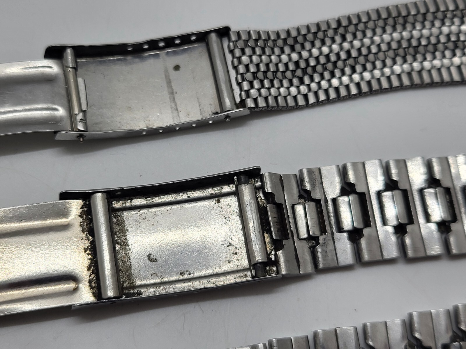 Vintage stainless steel bracelets USSR wristwatches different for spare parts