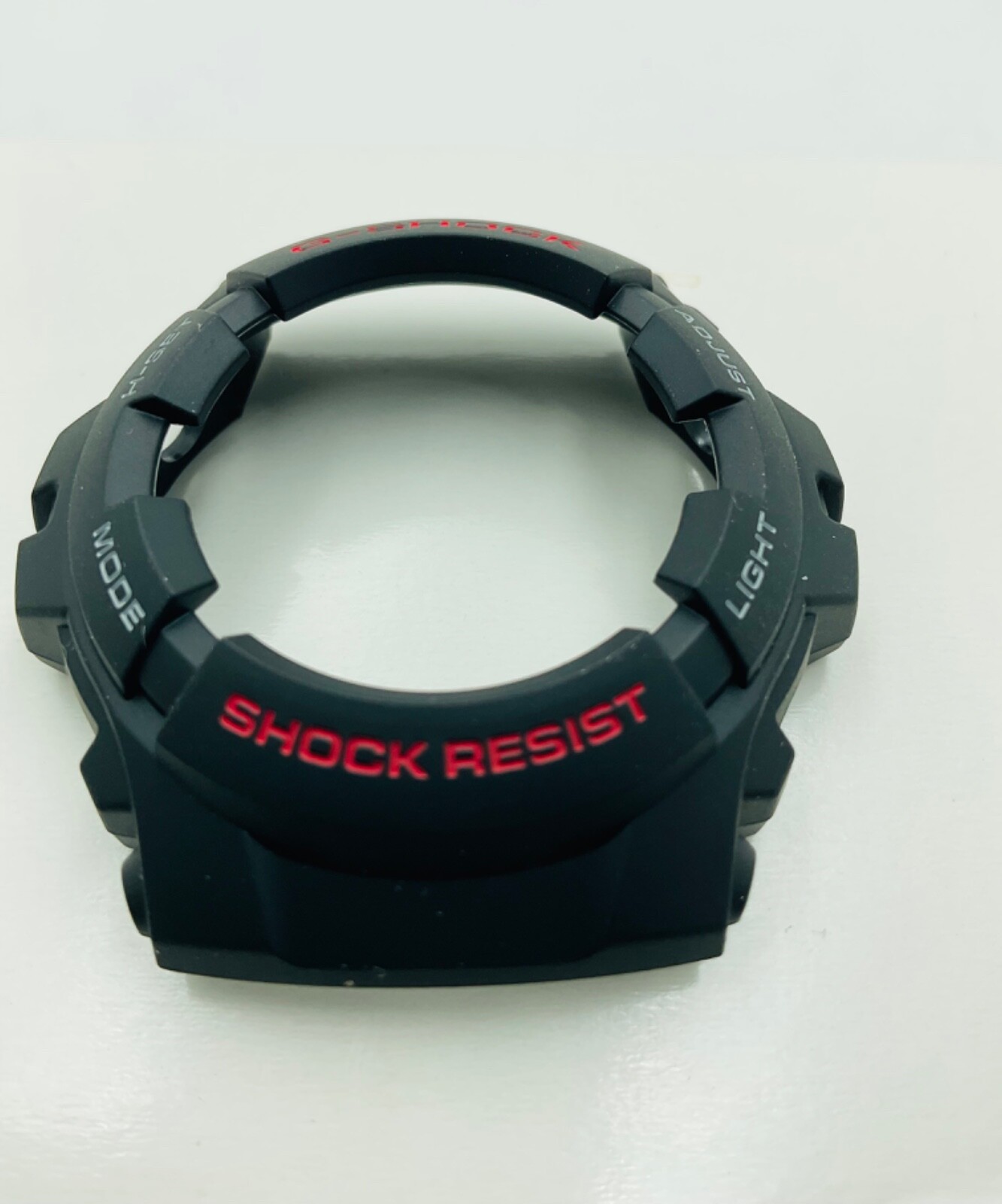 Genuine Casio Bezel G-SHOCK G-100 G-101 G100-1BV G101-1AV Red Grey Font on Black