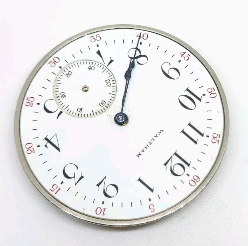 1915 Waltham Model 1894 Grade No. 210 7J 12s Pocket Watch Movement For Repair
