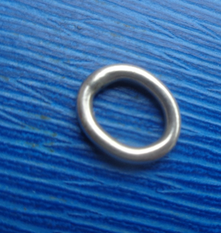 Sterling Silver RING Fastener for Bracelet Chain etc Victorian hm 1896 1.0 gram