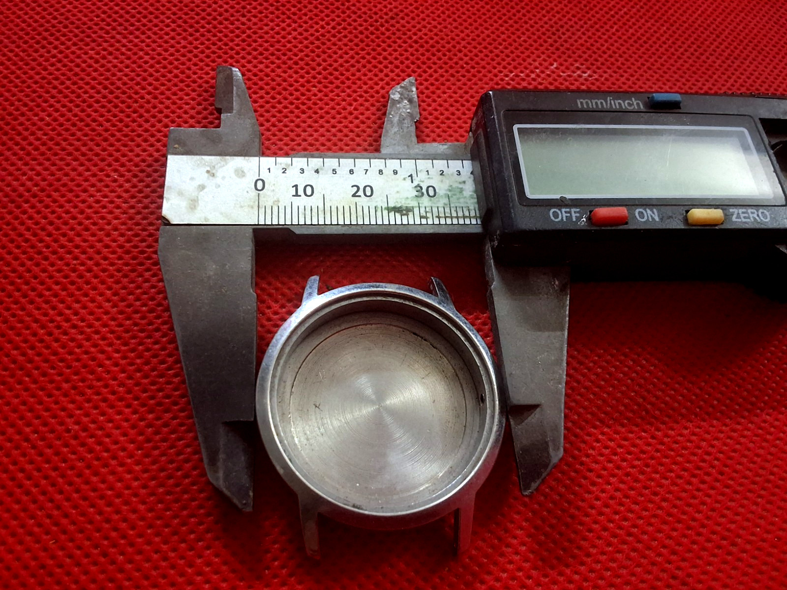Vintage Case For Roamer Vanguard Stainless Steel Wrist Watch Case 805-8151.304