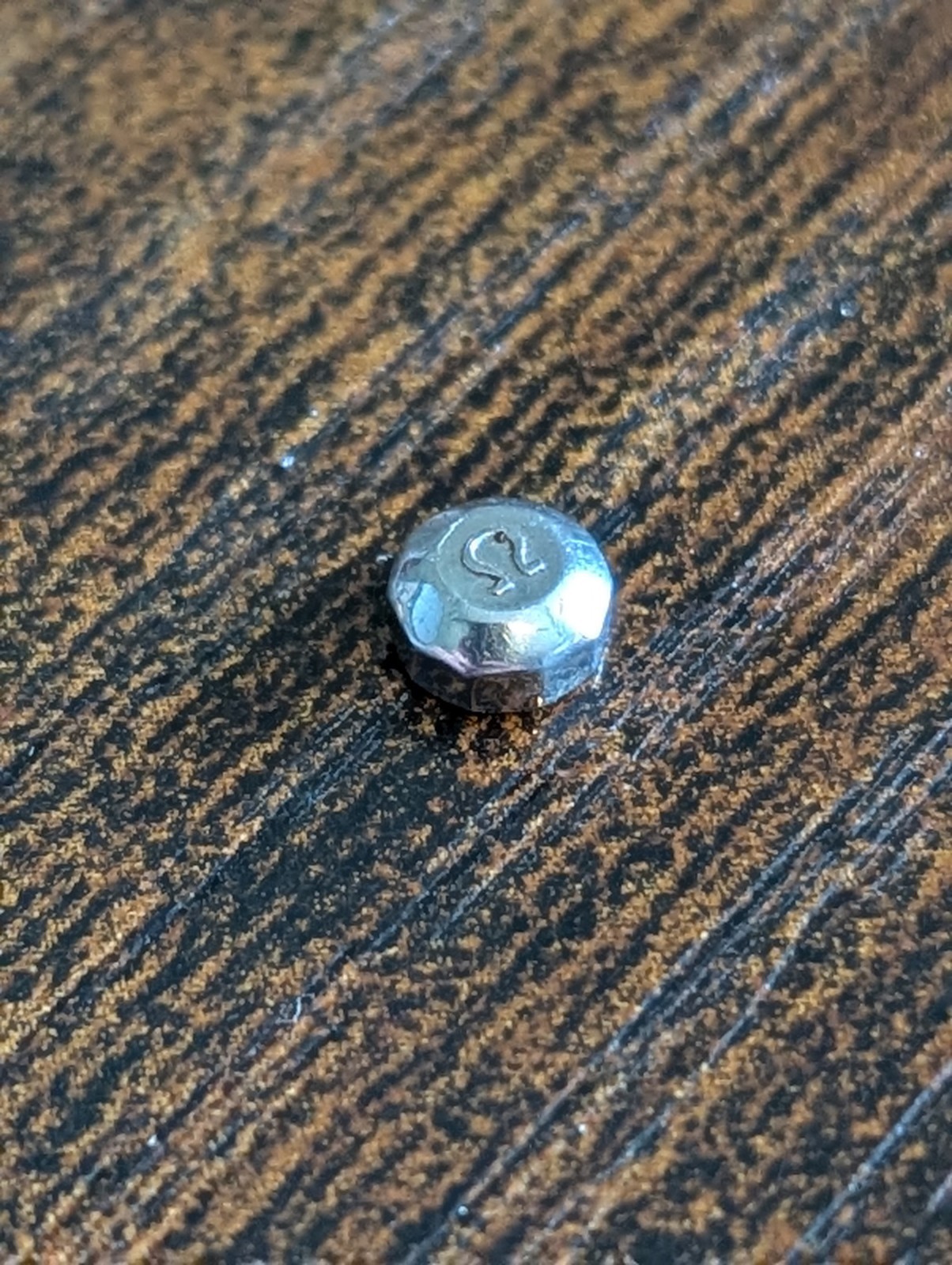 Omega Constellation Watch Crown, Decagon Shape, Used, 5mm X 2.8mm Tap 11 #P967