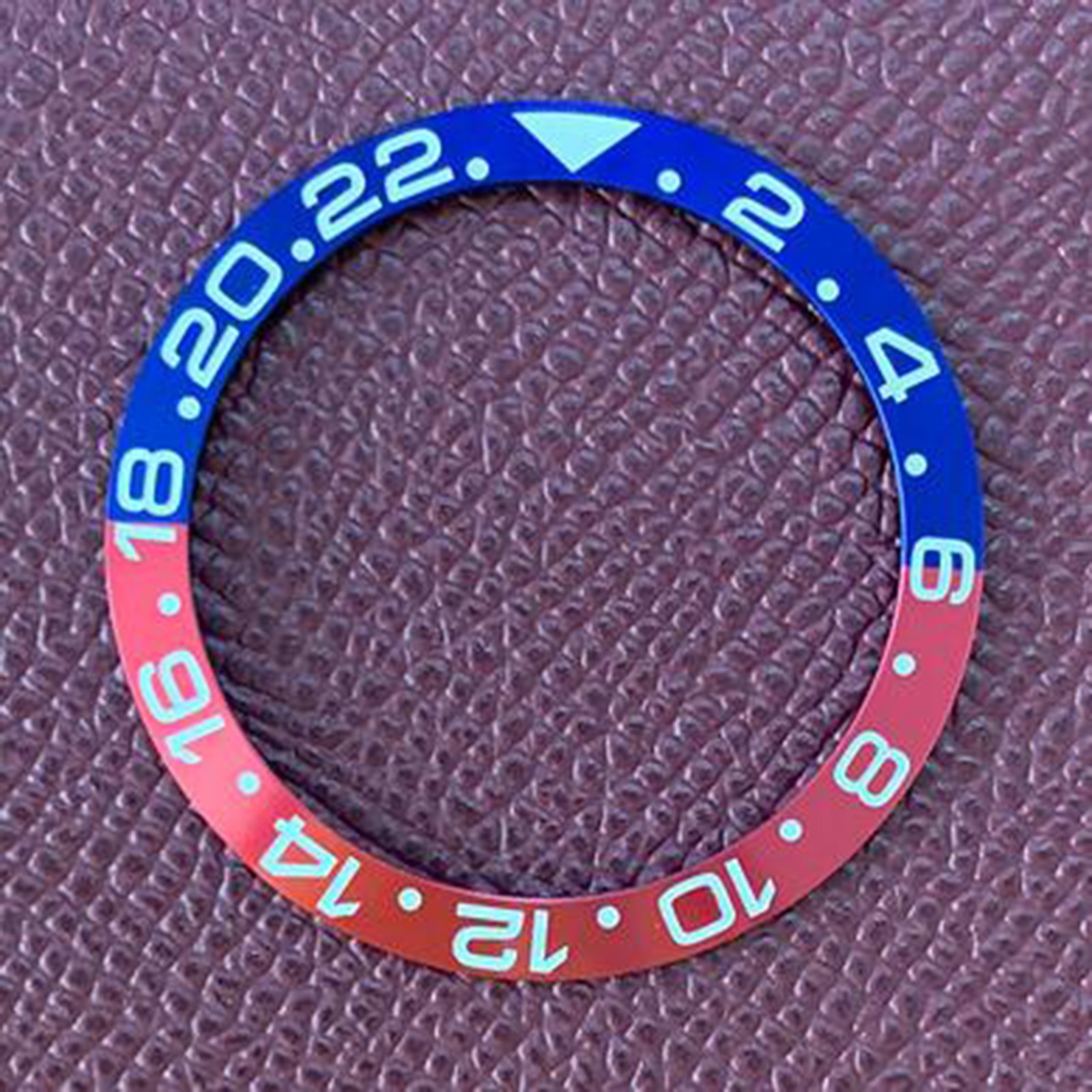 Aluminum Bezel Insert Inner 30.8mm Outer 38mm Bevelled Bezel Ring Replacement