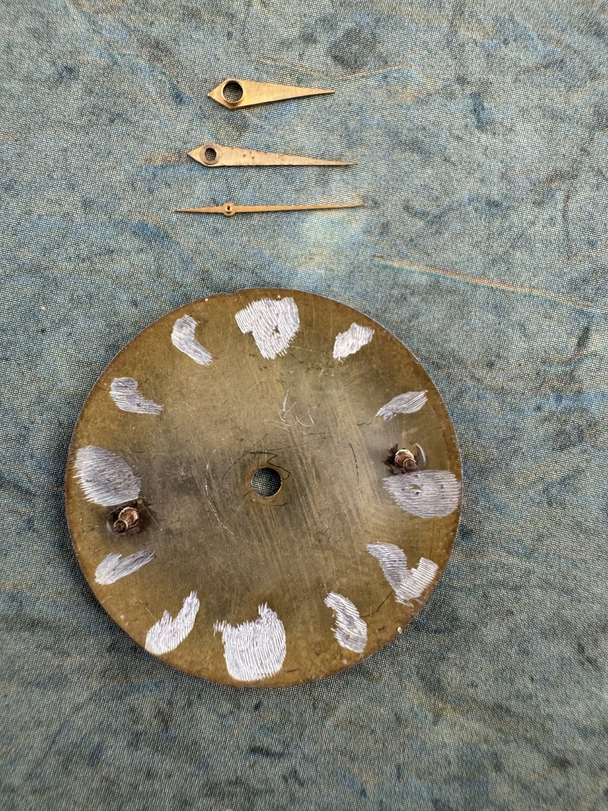 Hamilton Electric Van Horn OEM Dial All Original with Hands 100% Genuine 1950’s