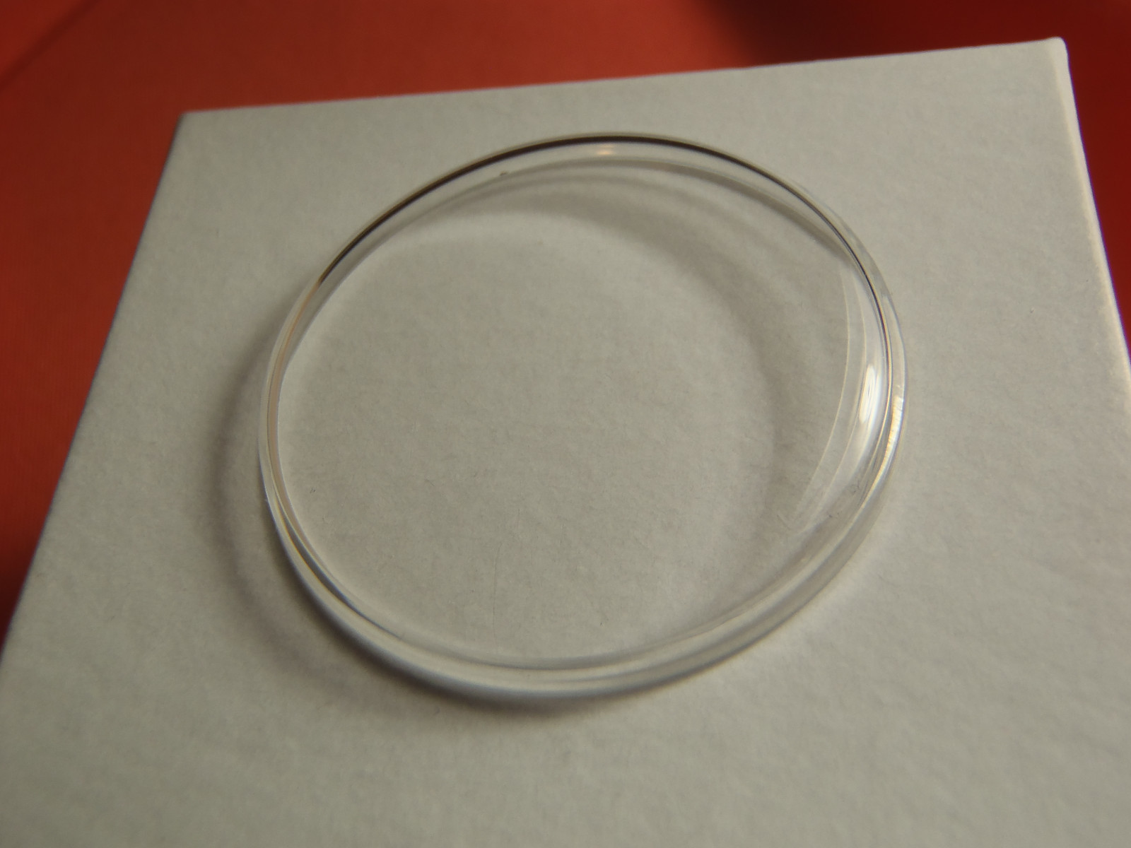 AWC HIGH ROUND PLASTIC WATCH STEP CRYSTAL 33.0 MM NOS