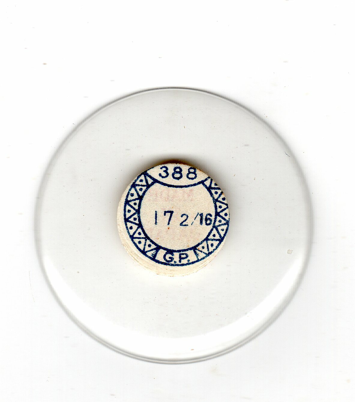 Vintage NOS Glass Crystal for Open Face Pocket Watch Case 17 Ligne