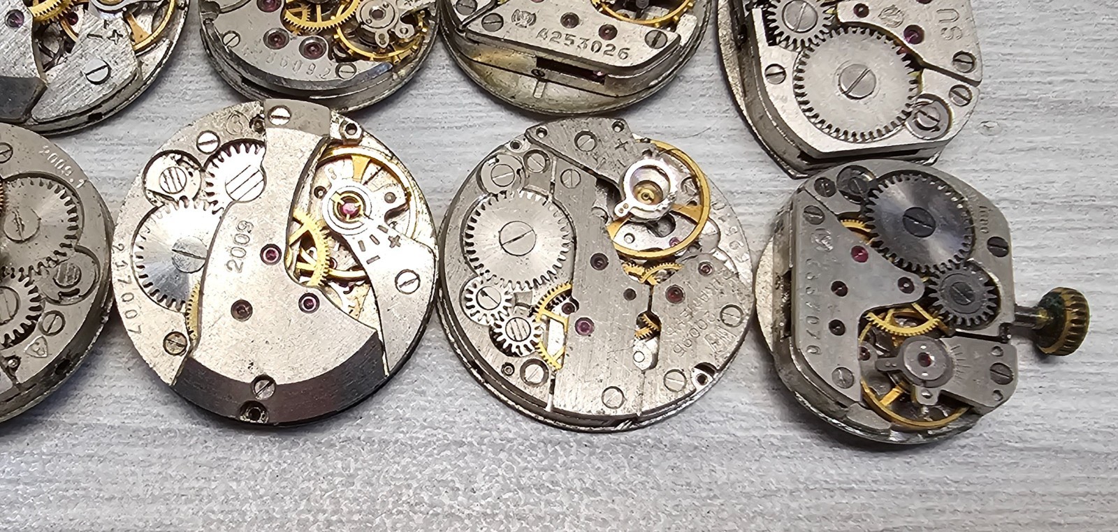 Vintage Soviet Watch Lot 10 USSR Slava Chaika Zarya Luch Parts Repair Steampank