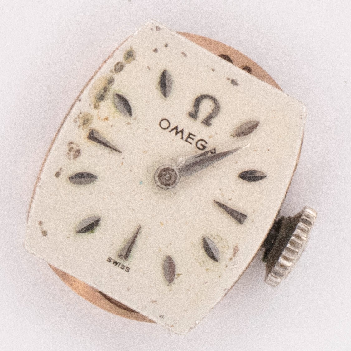 Vintage Omega Caliber 482 17-Jewel 2-Adjustment Wristwatch Movement, Keeps Time