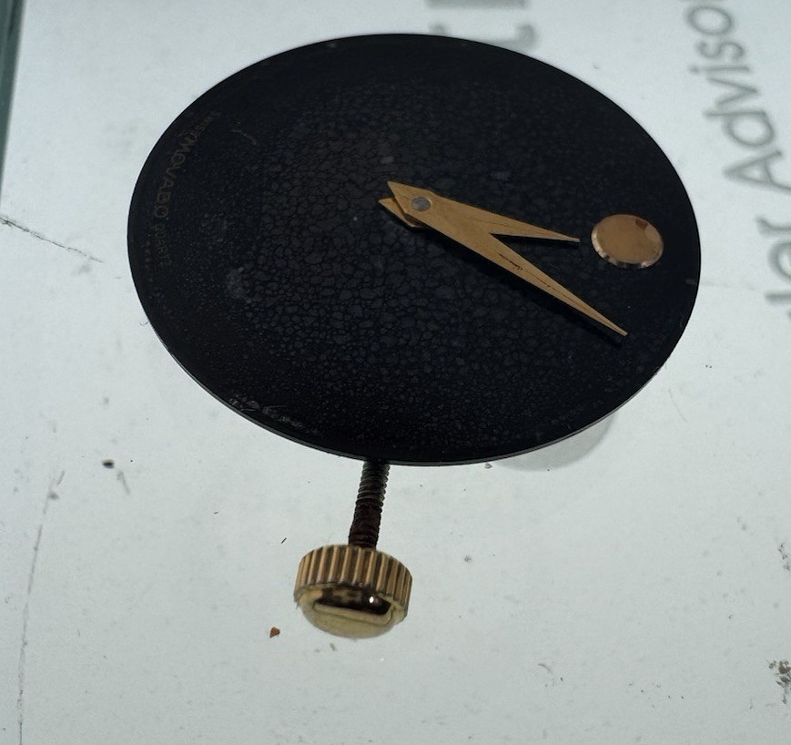 Movado Museum Watch Movement Ref 902.002 With Black Dial Women 21/25 mm SWISS