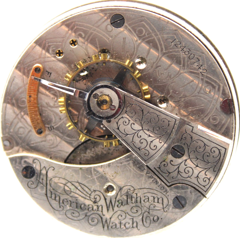 1903 WALTHAM POCKET WATCH MOVEMENT 12430742 GRADE: 18 18s 7j (OB)
