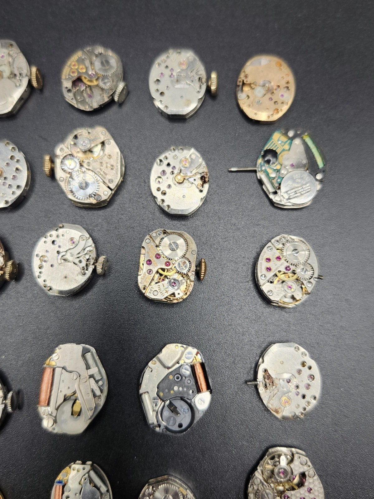 (38) Watch Movement Parts Womens Watches Used Unkown Used Silver Gold Tone