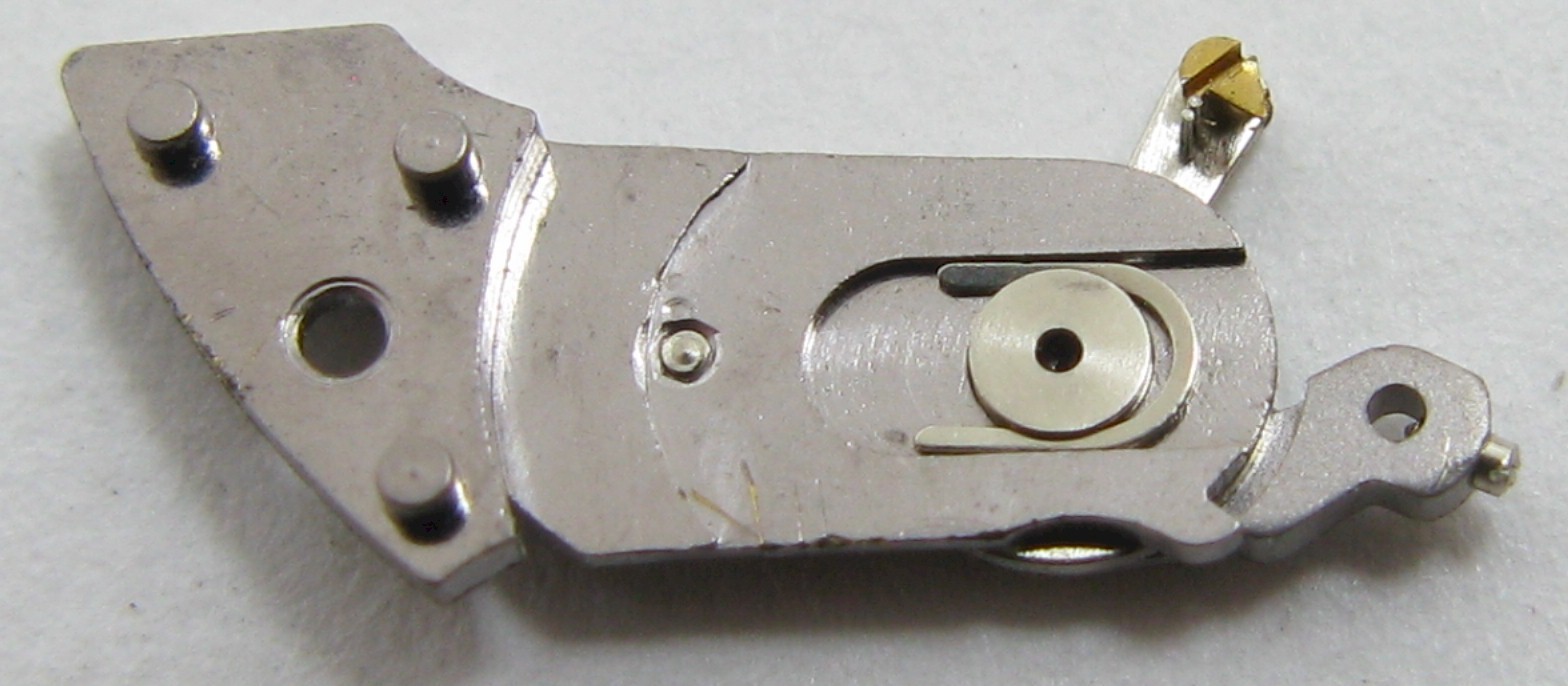 Mido 1117PC / 1117 PC 17 j. Watch part complete balance wheel bridge