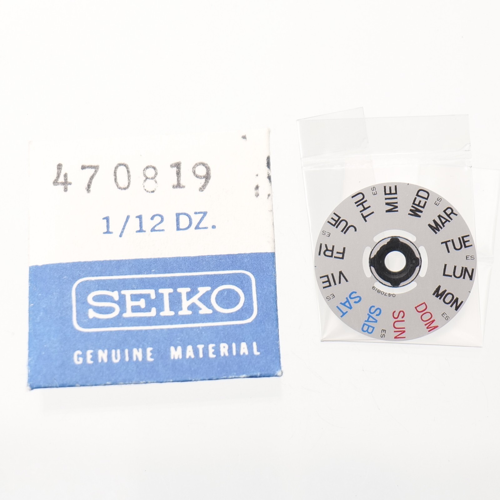 Genuine Seiko 5G23A Day Dial Disc (1) Watch Part #470819 Watchmakers (G5D12)
