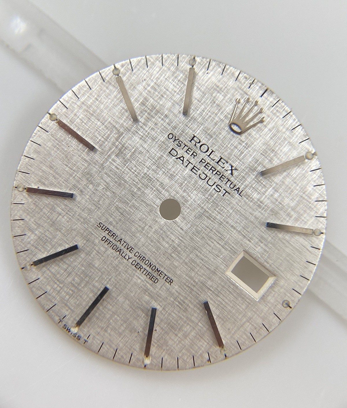 Original Rolex 36mm Datejust 16014 16220 16234 Cal. 3035 Silver Linen Dial
