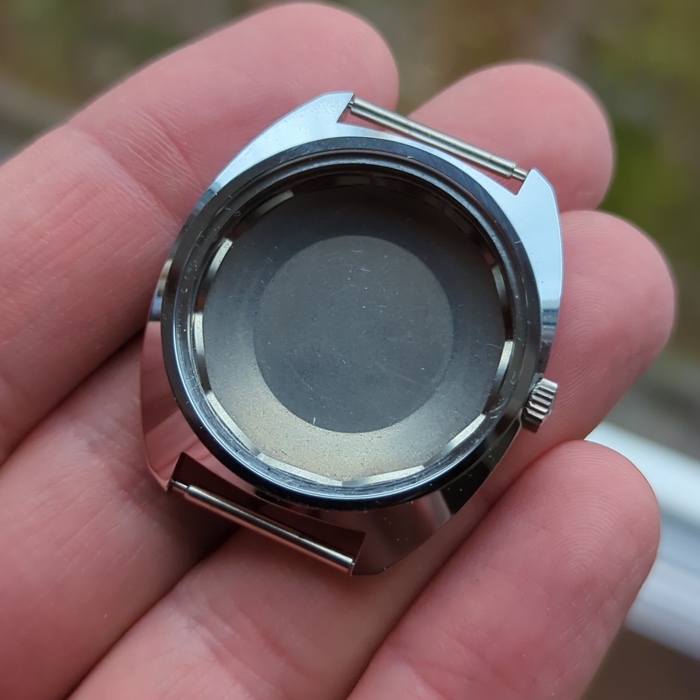 1960s Swiss NOS Waterproof Vtg Watch Case 36mm For Watchmaking (Ref:AM)