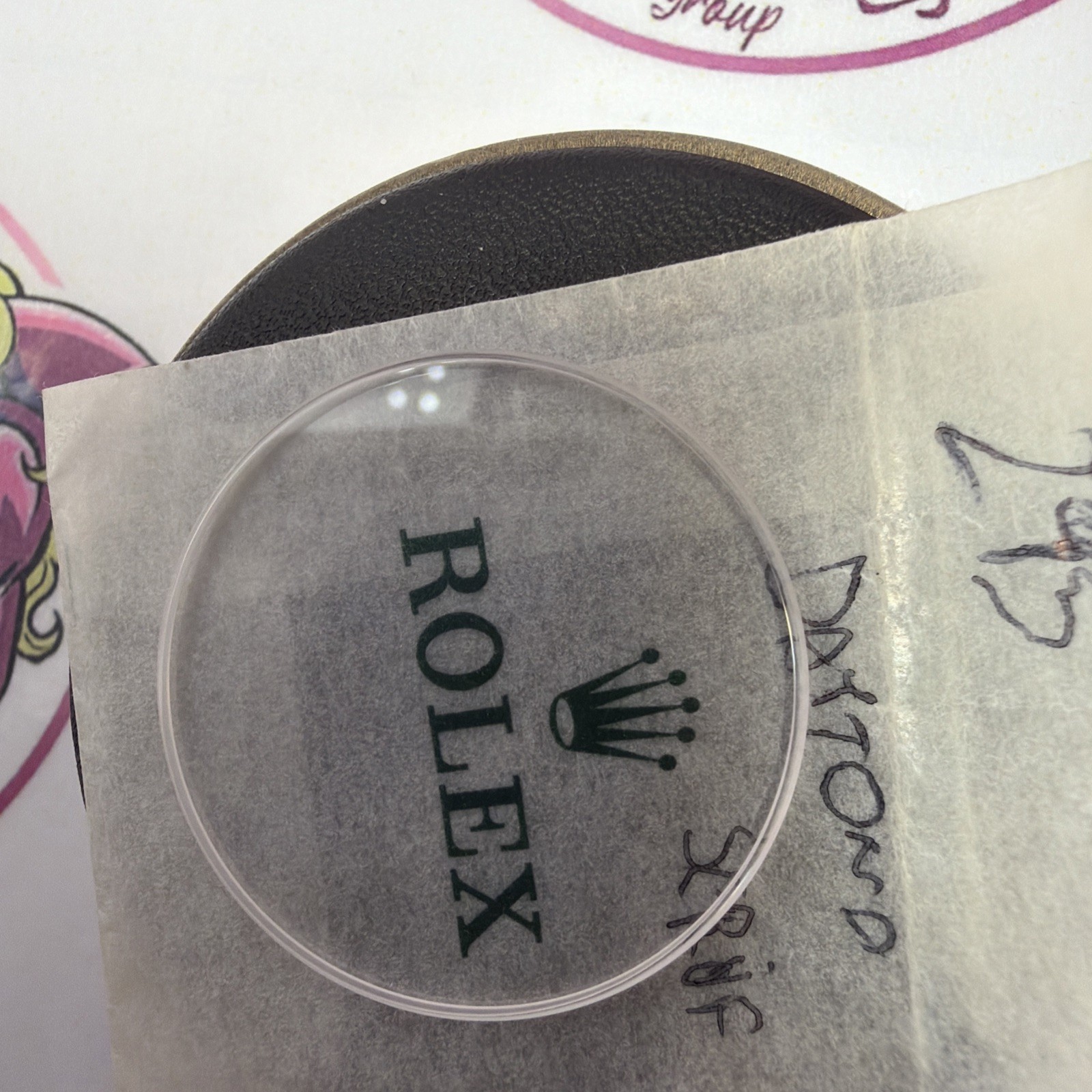 Rolex 295 Glass LOGO Serif For All Daytona 40mm Genuine 116508 116523 116518 Ecc