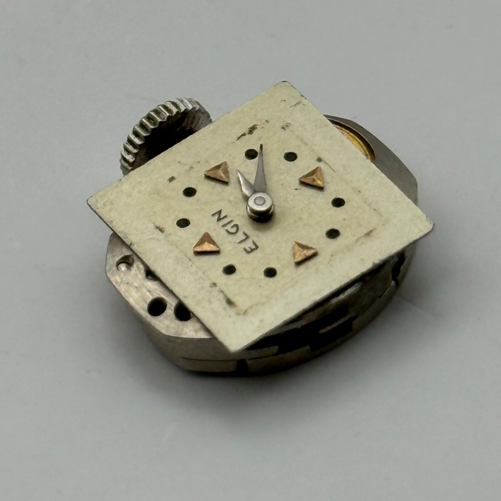 Elgin 833A Watch Movement American Manual Wind Vintage Parts Repair 13.3mm