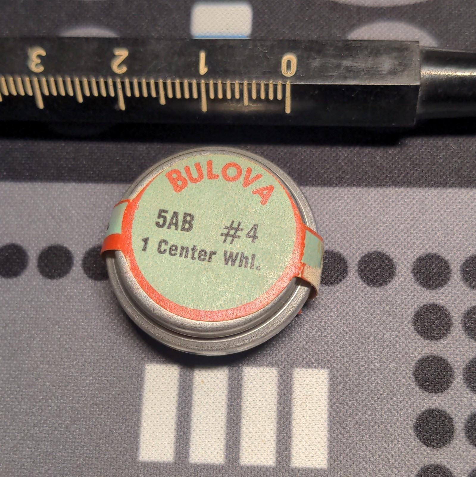 Bulova 5AB #4 Center Wheel NOS Parts