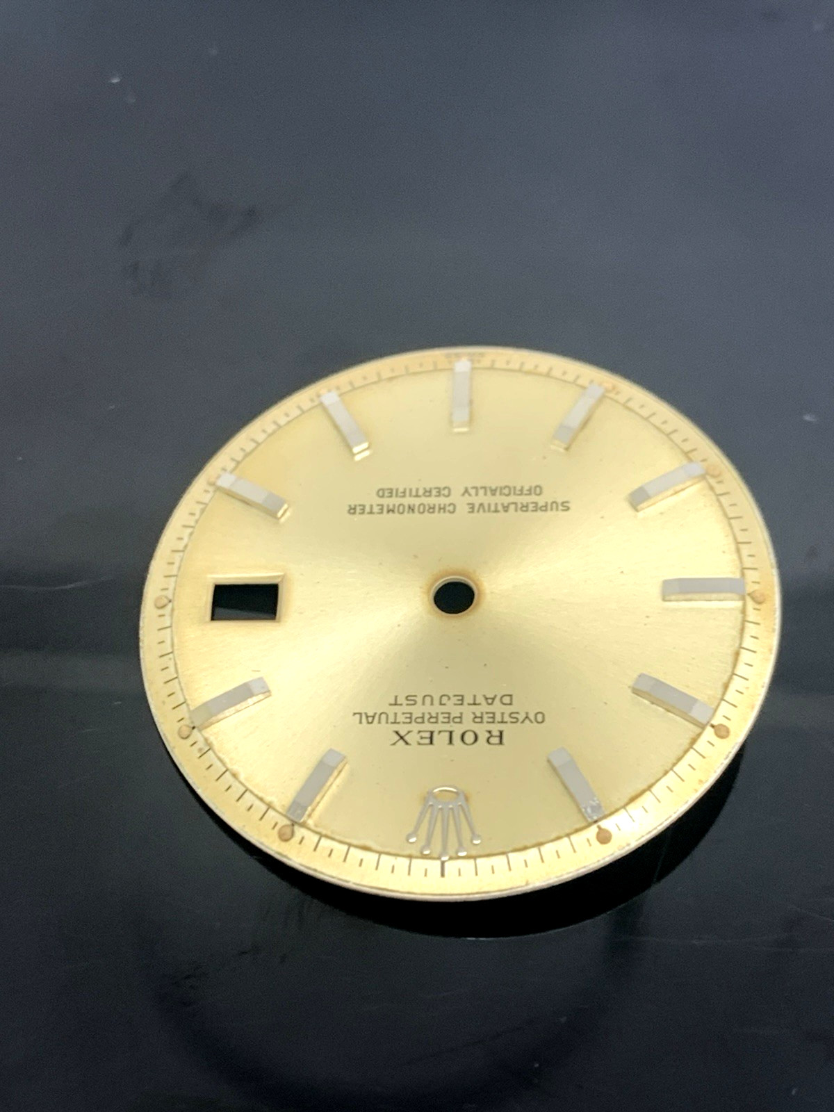 Rolex Datejust Replacement Champagne Dial Stick Hour Marks 1601 36mm Steel
