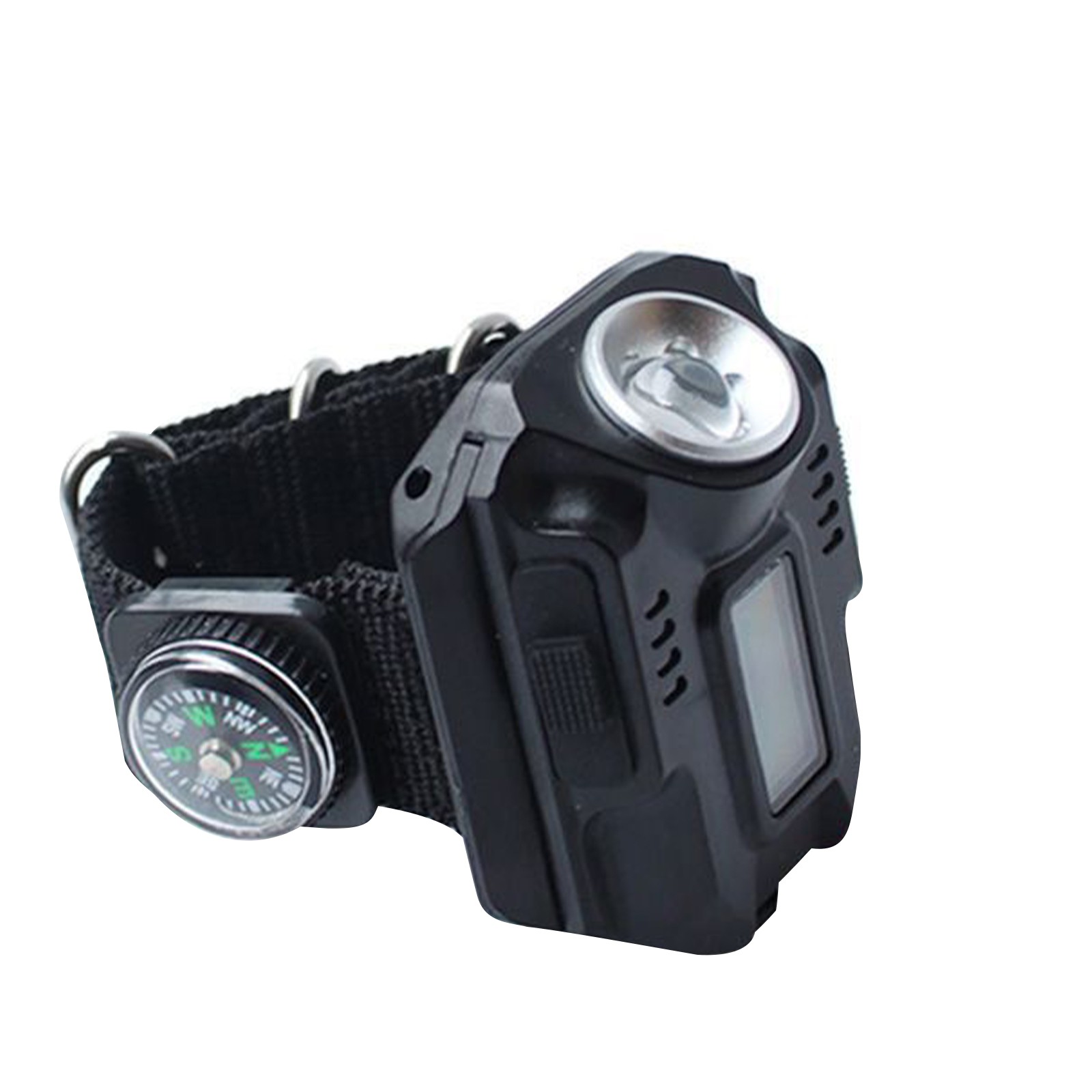 LED Wrist Watch Flashlight Torch Light USB Charging Rechargeable Flashlight
