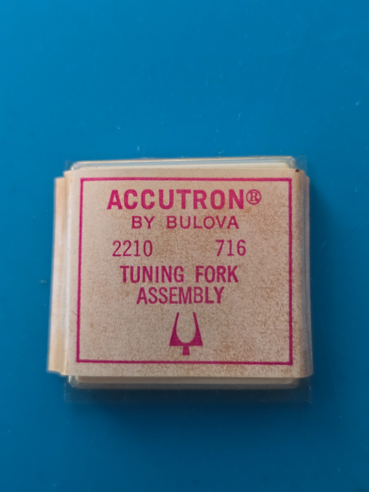 NOS Genuine Accutron Bulova Cal 2210 Tuning Fork Assembly Part #716 Original Box