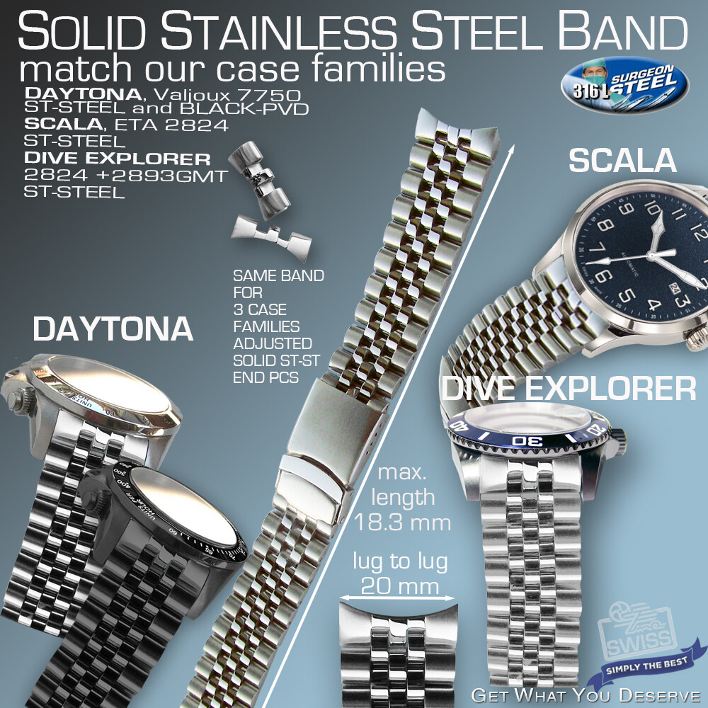 WATCH Bracelet 20 mm, match our DAYTONA, DIVE EXPLORER, SCALA case family